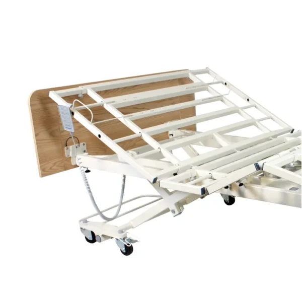 Bariatric Long-Term Care Bed - DB300, 5 Function Low Bed, Expands to 48" w/ Amber Cherry Wood Boards - Image 4