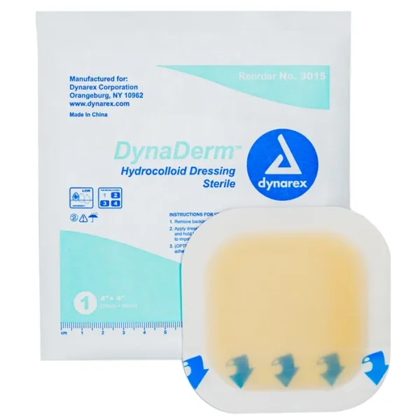 DynaDerm Hydrocolloid Dressing - X-Thin - 6"x6"