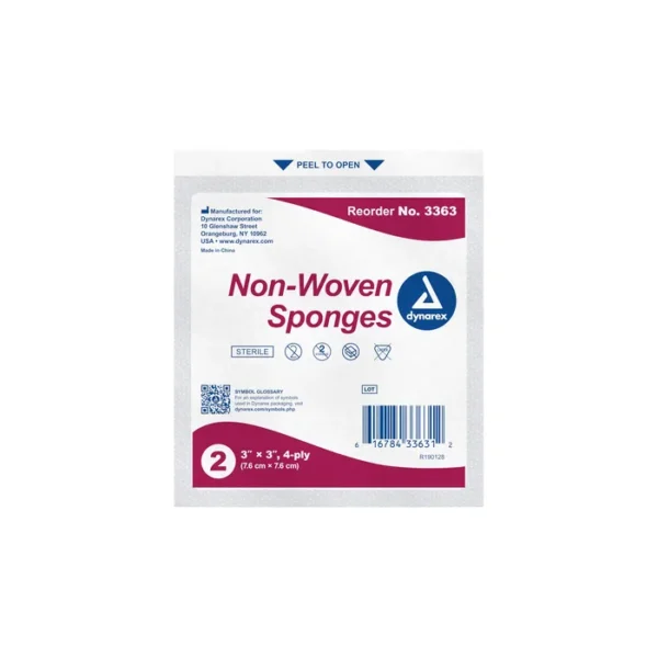 Non-Woven Sponge 4"x 4" 4 Ply - Image 3