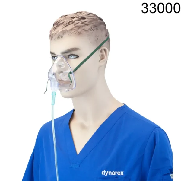 Elongated Oxygen Mask – Medium-Concentration w/ 7 ft (2.1 m) Tubing with Standard Connector – Pediatric - Image 3