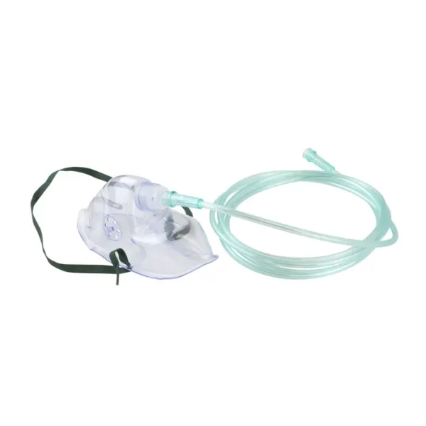 Elongated Oxygen Mask – Medium-Concentration w/ 7ft (2.1 m) Tubing with Standard Connector – Adult