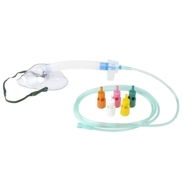 Venturi Select A Vent Elongated Mask w/ 6 Dilutors and 7ft (2.1m) Tubing with Standard Connector – Adult