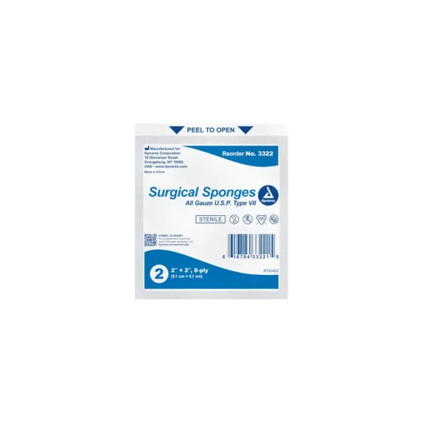 Surgical Gauze Sponge Sterile 10's 4"x 4" 12 Ply - Image 2