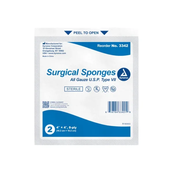 Surgical Gauze Sponge Sterile 10's 4"x 4" 12 Ply - Image 4