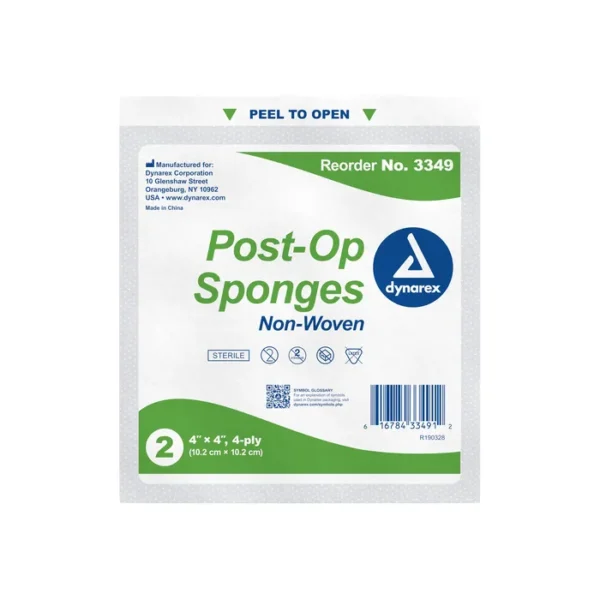 Post-Op Sponge 4 Ply Sterile 2's, 4" x 3" - Image 2