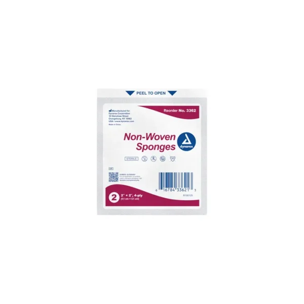 Non-Woven Sponge Sterile 2's, 4"x 4", 4 Ply - Image 2