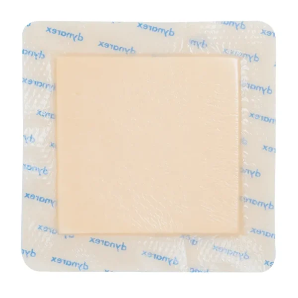 SiliGentle AG Silver Silicone Bordered Foam Dressing - 6"x6" - Image 6