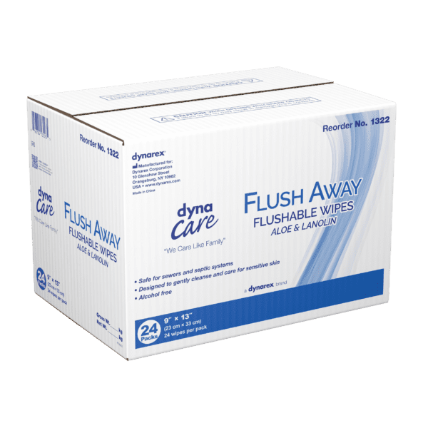 Flushable Wipes (Adult) 9 x 13in - 24 wipes/soft pack - Image 2