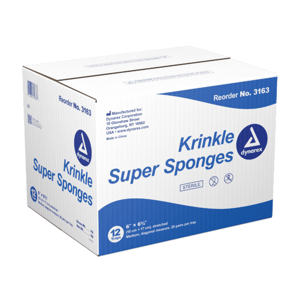 Krinkle Super Sponges - 6" x 6.75", Sterile, 2's - Image 5