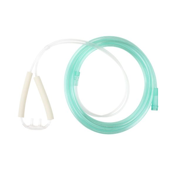 Nasal Oxygen Cannula – Cushion Tip w/ Advantage Ear Foam and 7ft (2.1 m) Tubing with Standard Connector – Adult