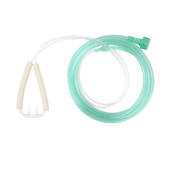 Nasal Oxygen Cannula – Cushion Tip w/ Advantage Ear Foam and 7ft (2.1 m) Tubing with Universal Connector – Pediatric