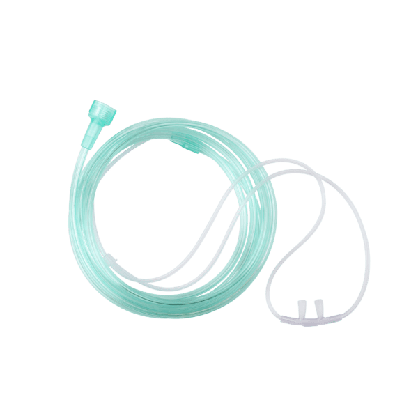 Nasal Oxygen Cannula – Cushion Tip w/ 4ft (1.2m) Tubing with Universal Connector – Adult