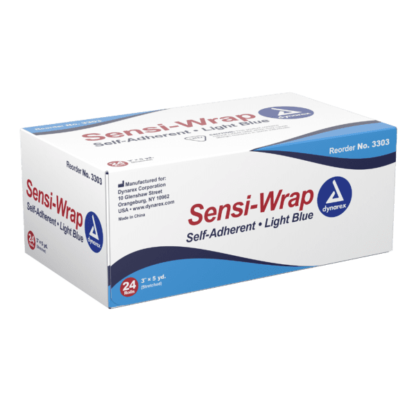 Sensi Wrap, Self-Adherent 3" x 5 yds Light Blue - Image 2