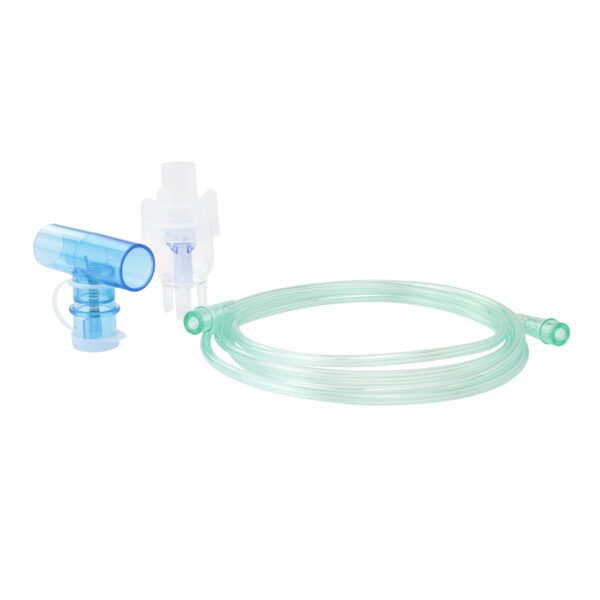 Small Volume Nebulizer 6 cc Cups w/ 7ft Tubing, Standard Connector, and Spring Loaded T 22mm OD × 22mm OD - Image 5