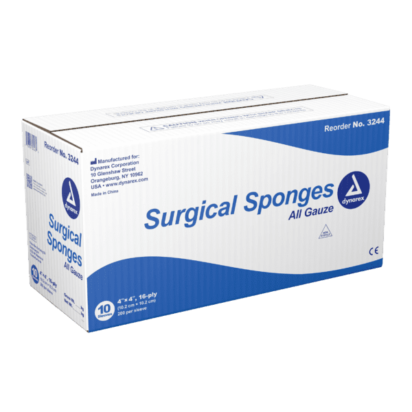 Surgical Gauze Sponge 4"x 4" 16 Ply - Image 2