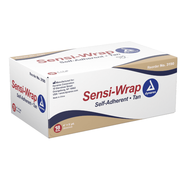 Sensi Wrap, Self-Adherent - 4" x 5 yds Tan, Not made with Natural Rubber Latex - Image 3