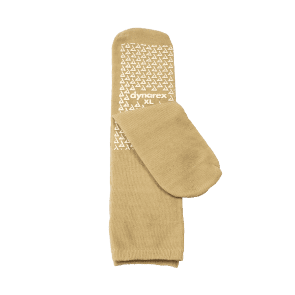 Single-Sided Slipper Socks - X-Large, Beige