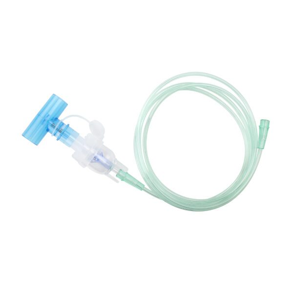 Small Volume Nebulizer 6 cc Cups w/ 7ft Tubing, Standard Connector, and Spring Loaded T 22mm OD × 22mm OD - Image 4