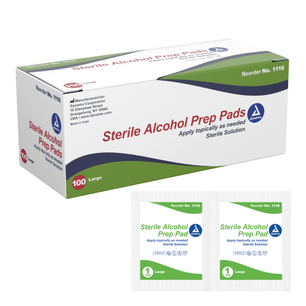 Alcohol Prep Pad Sterile, Large