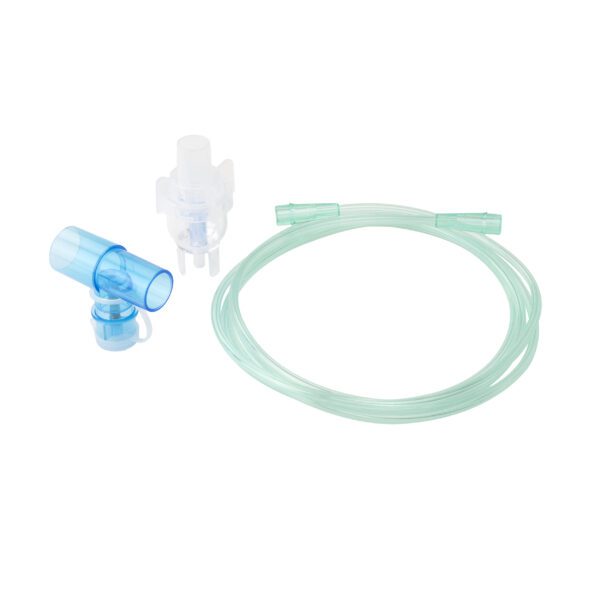 Small Volume Nebulizer 6 cc Cups w/ 7ft Tubing, Standard Connector, and Spring Loaded T 22mm ID × 22mm OD - Image 6