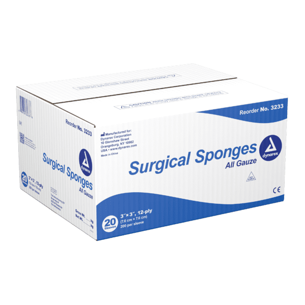 Surgical Gauze Sponge 3"x 3" 12 Ply - Image 2