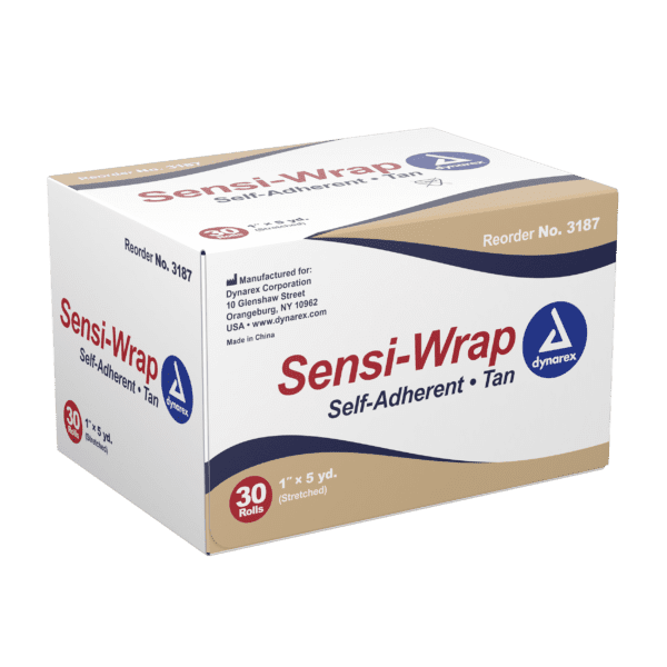 Sensi Wrap, Self-Adherent - 1" x 5 yds Tan, Not made with Natural Rubber Latex - Image 3