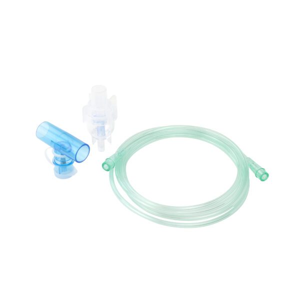 Small Volume Nebulizer 6 cc Cups w/ 7ft Tubing, Standard Connector, and Spring Loaded T 22mm OD × 22mm OD - Image 6