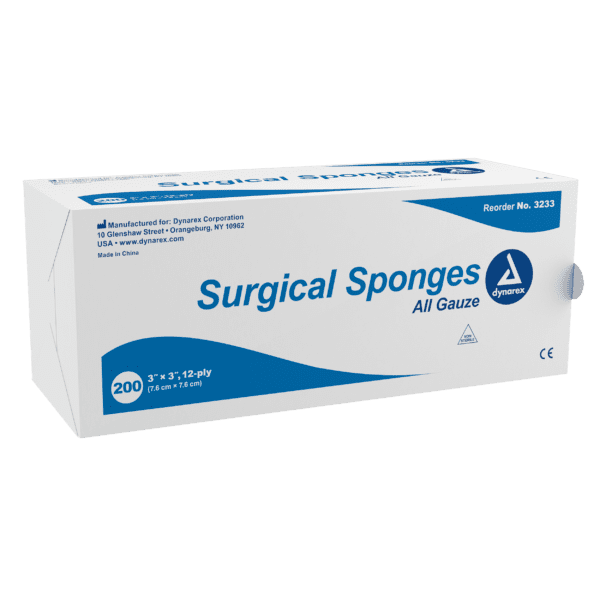 Surgical Gauze Sponge 3"x 3" 12 Ply