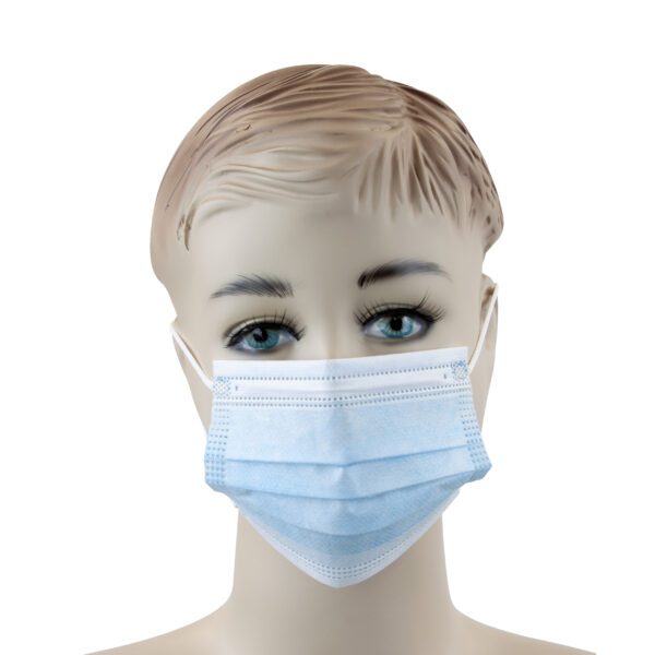 Child Face Masks with Ear Loop - Blue - Image 2