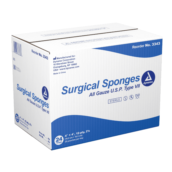 Surgical Gauze Sponge Sterile 2's 4"x 4" 12 Ply - Image 4