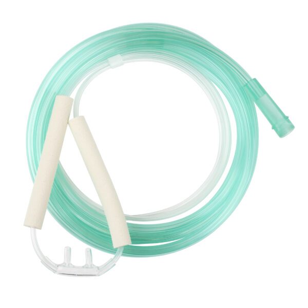 Nasal Oxygen Cannula – Cushion Tip w/ Advantage Ear Foam and 7ft (2.1 m) Tubing with Standard Connector – Pediatric - Image 2