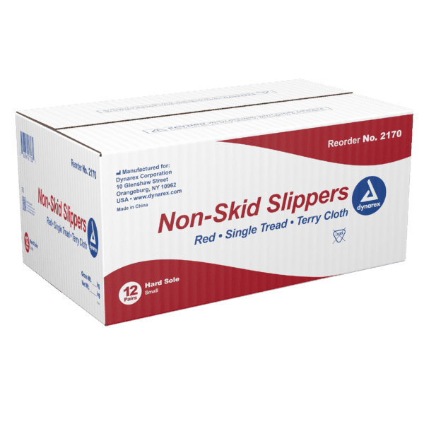 Non Skid Slippers, S, Red - Image 2