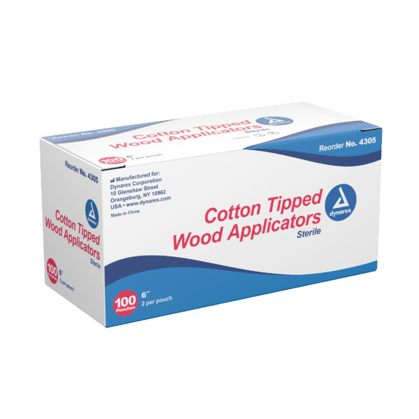 Cotton Tipped Wood Applicators Sterile 6" - Image 3