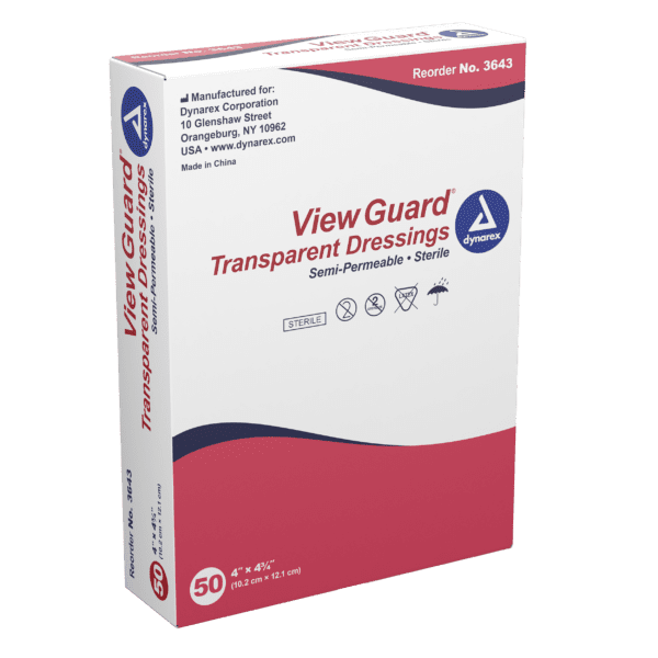 View Guard Transparent Dressings Sterile 4" x 4 3/4"