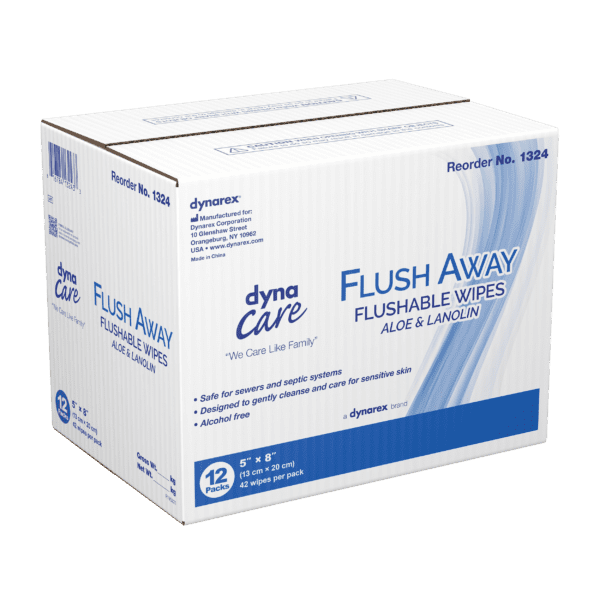 Flushable Wipes (Junior) 5 x 8in - 42 wipes/soft pack - Image 2