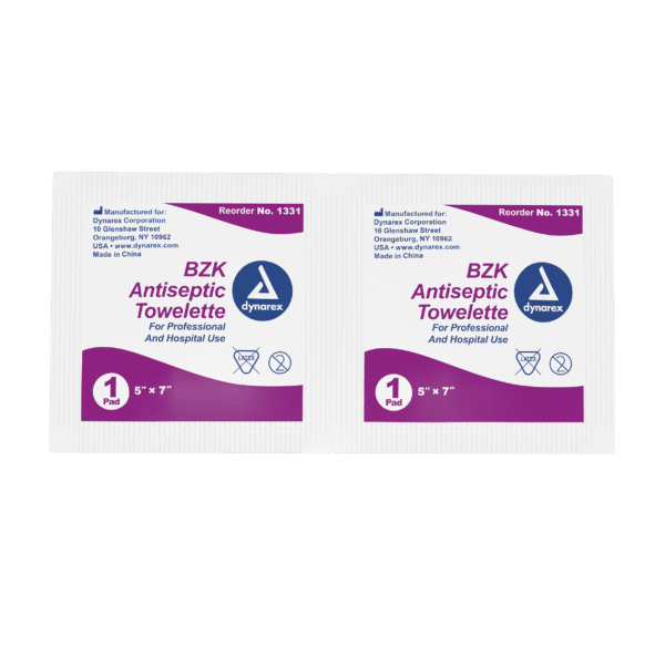 BZK Antiseptic Towelettes - 5 x 7in