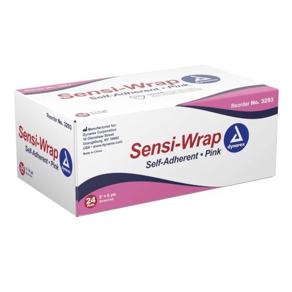 Sensi Wrap, Self-Adherent 3" x 5 yds Pink - Image 3