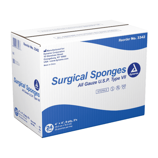 Surgical Gauze Sponge Sterile 2's 4"x 4"  8 Ply - Image 4