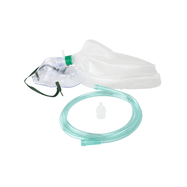 Mask with tubing connector for adults