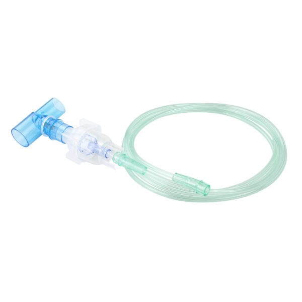 Small Volume Nebulizer 6 cc Cups w/ 7ft Tubing, Standard Connector, and Spring Loaded T 22mm ID × 22mm OD - Image 3