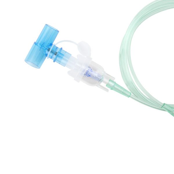 Small Volume Nebulizer 6 cc Cups w/ 7ft Tubing, Standard Connector, and Spring Loaded T 22mm ID × 22mm OD - Image 2