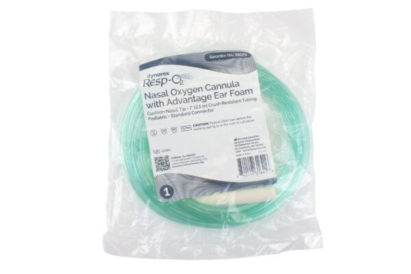 Nasal Oxygen Cannula – Cushion Tip w/ Advantage Ear Foam and 7ft (2.1 m) Tubing with Standard Connector – Pediatric - Image 6