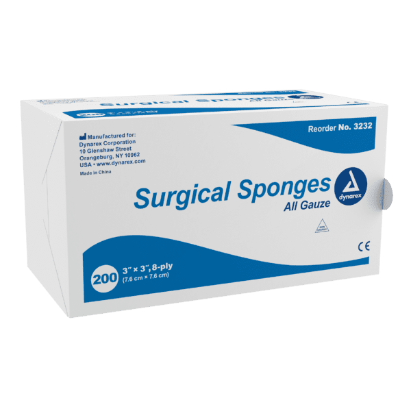 Surgical Gauze Sponge 3"x 3" 8 Ply