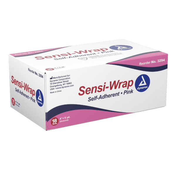 Sensi Wrap, Self-Adherent 4" x 5 yds Pink - Image 3