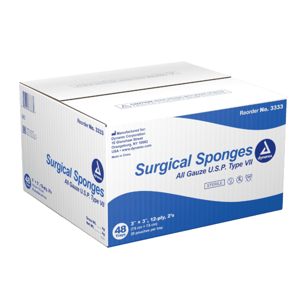 Surgical Gauze Sponge Sterile 2's 3"x 3" 12 Ply - Image 4