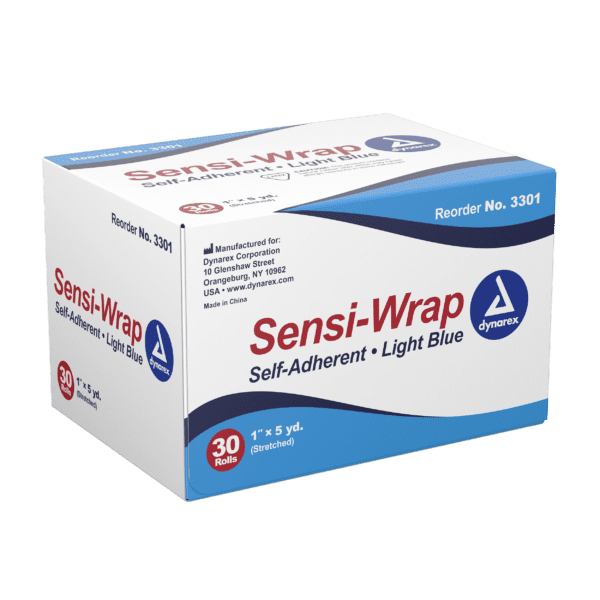 Sensi Wrap, Self-Adherent 1" x 5 yds Light Blue - Image 2