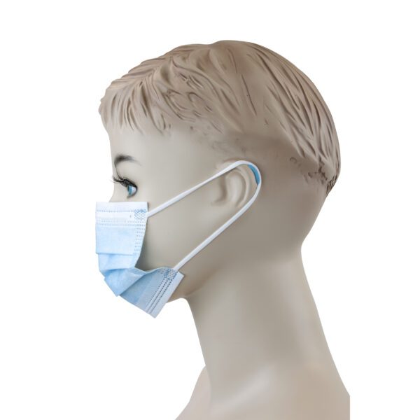 Child Face Masks with Ear Loop - Blue - Image 3