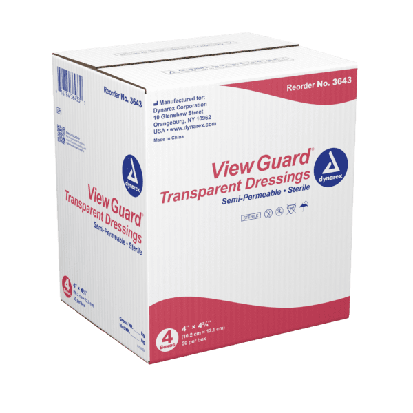 View Guard Transparent Dressings Sterile 4" x 4 3/4" - Image 3