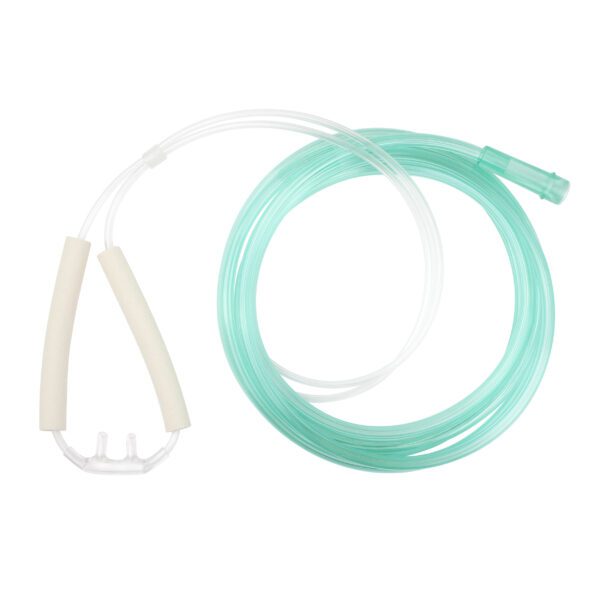 Nasal Oxygen Cannula – Cushion Tip w/ Advantage Ear Foam and 7ft (2.1 m) Tubing with Standard Connector – Pediatric