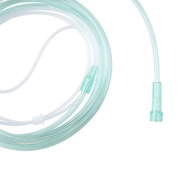 Nasal Oxygen Cannula – Cushion Tip w/ 7ft (2.1m) Tubing with Standard Connector – Pediatric - Image 2